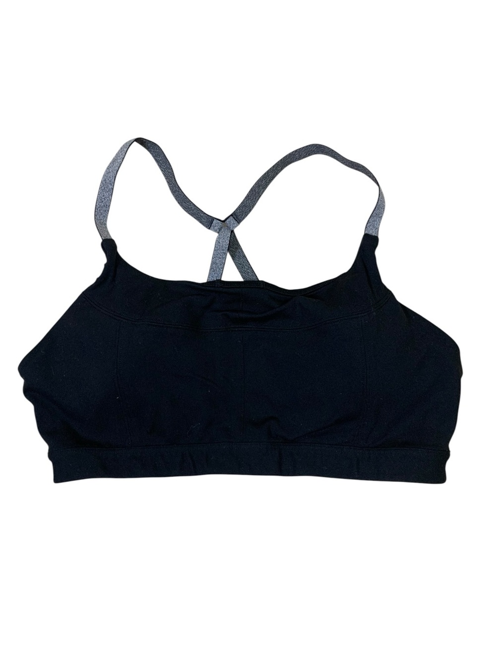 Athleta Black Sports Bra Crossback Strappy Workout Yoga Activewear Medium